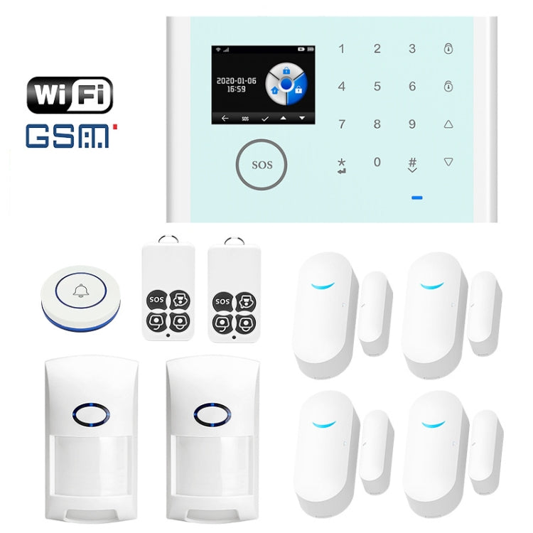 Tuya CS118 WIFI+GSM Smart Voice Alarm System Compatible with Amazon Alexa and Google Assistant