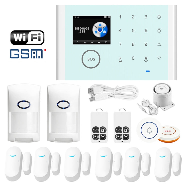 Tuya CS118 WIFI+GSM Smart Voice Alarm System Compatible with Amazon Alexa and Google Assistant