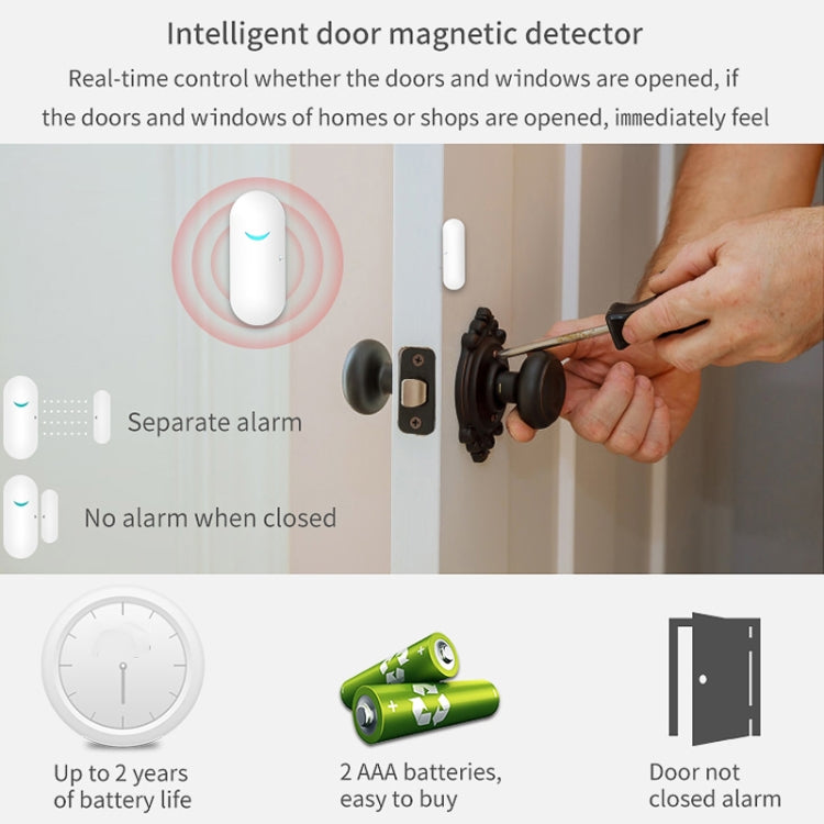 Tuya CS118 WIFI+GSM Smart Voice Alarm System Compatible with Amazon Alexa and Google Assistant
