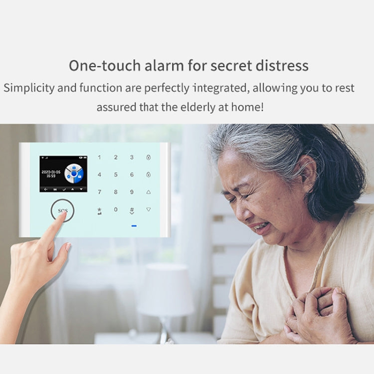 Tuya CS118 WIFI+GSM Smart Voice Alarm System Compatible with Amazon Alexa and Google Assistant