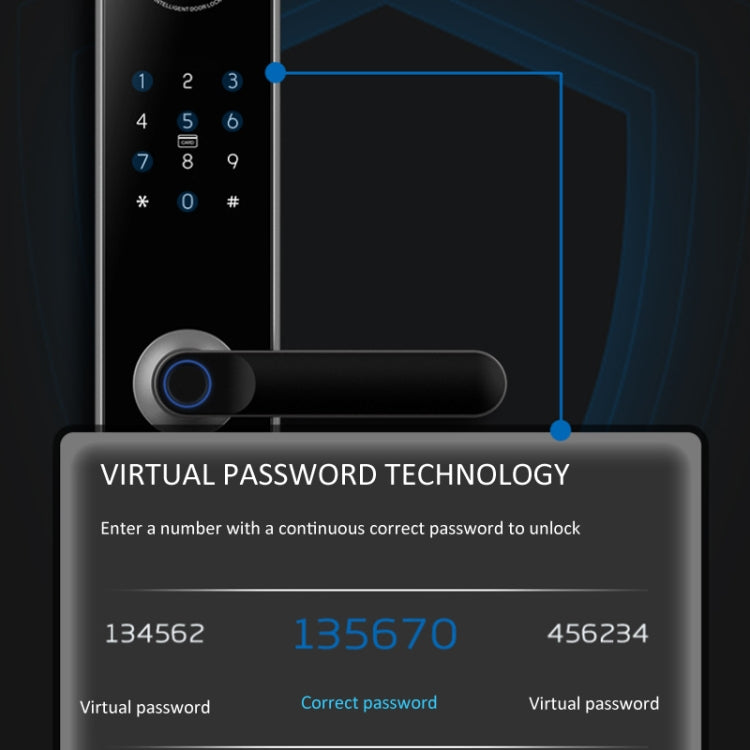 Locstar A60 Smart Fingerprint and Password Door Lock with Doorbell