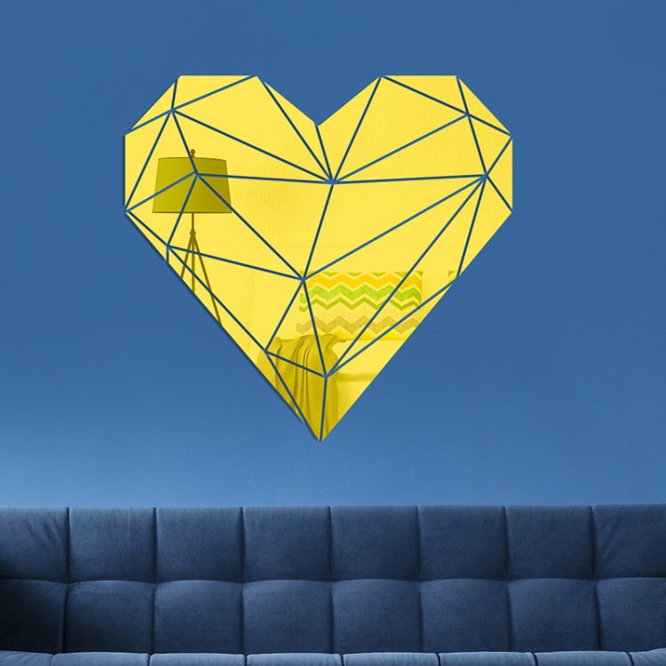 Heart Mirror Wall Stickers Home Decor Soft Mirror 27Pcs/Set