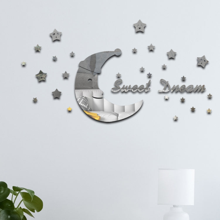 Mirror Wall Stickers Home Decor Soft Mirror SweetDream 32Pcs/Set