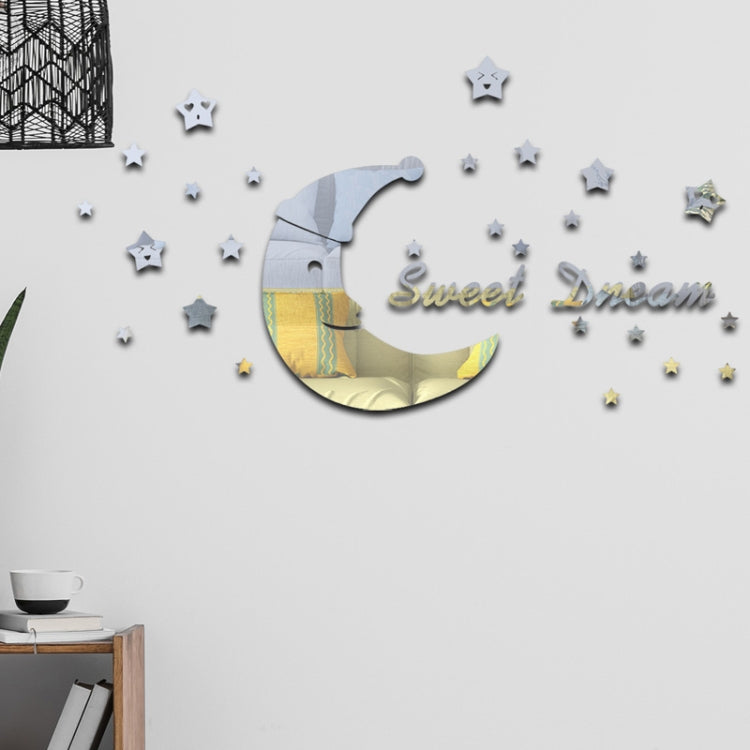 Mirror Wall Stickers Home Decor Soft Mirror SweetDream 32Pcs/Set