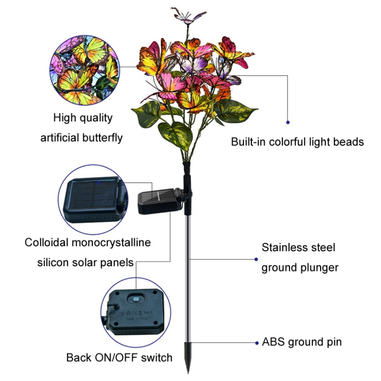 Butterfly Flower Solar Garden Lights