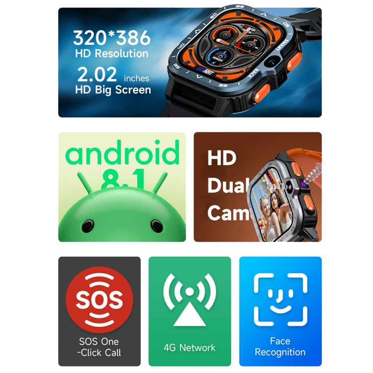 Bluetooth Smart Watch 2.02 Inch Screen LOKMAT APPLLP 4 MAX