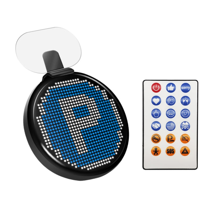 LED Personalizado Pixel Emoji Para Coche Bluetooth Control Remoto Pantalla Interactiva AI