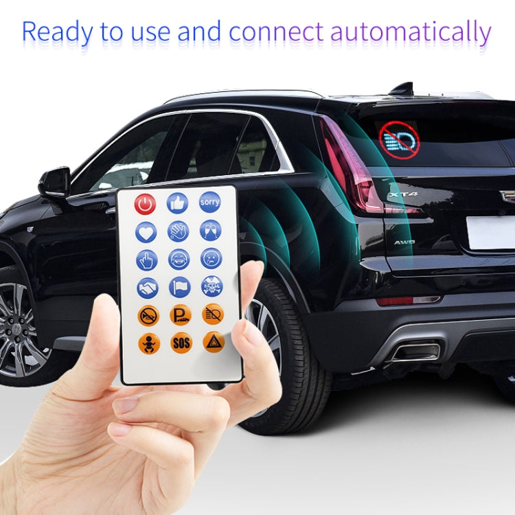 LED Personalizado Pixel Emoji Para Coche Bluetooth Control Remoto Pantalla Interactiva AI