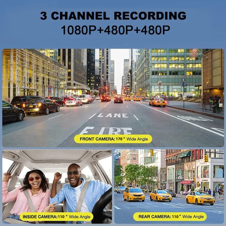 Videcamara De Conducción Con Visión Nocturna De Alta Definición Dual Recording