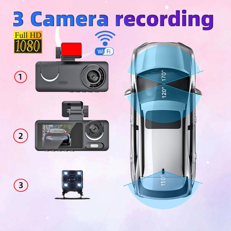 Videcamara De Conducción Con Visión Nocturna De Alta Definición Dual Recording