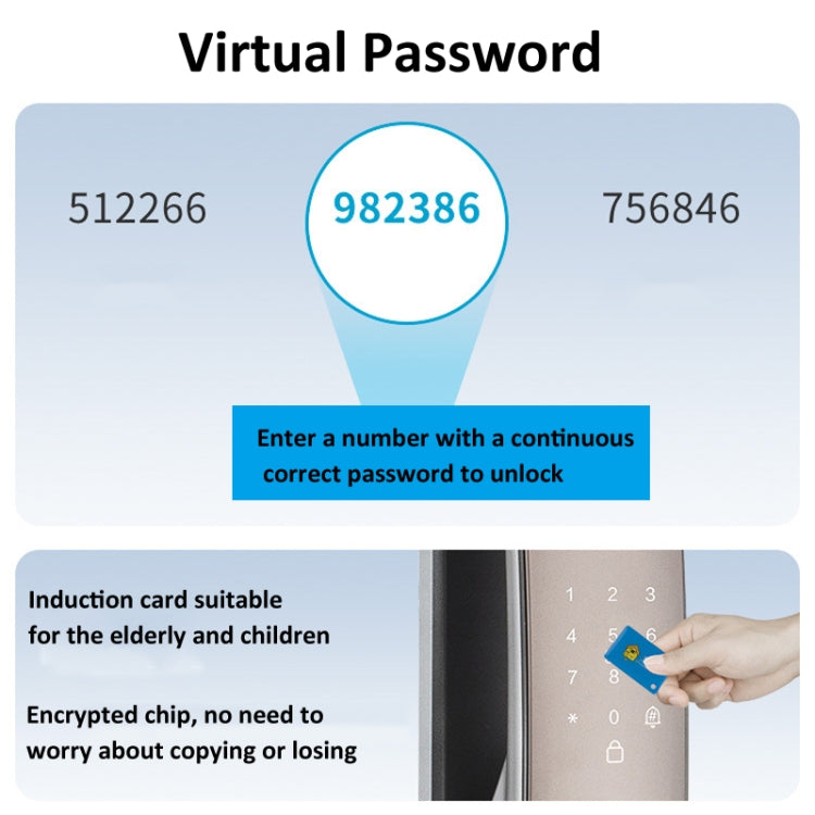 Locstar M6 3D Face Recognition Door Lock Compatible with App Unlock