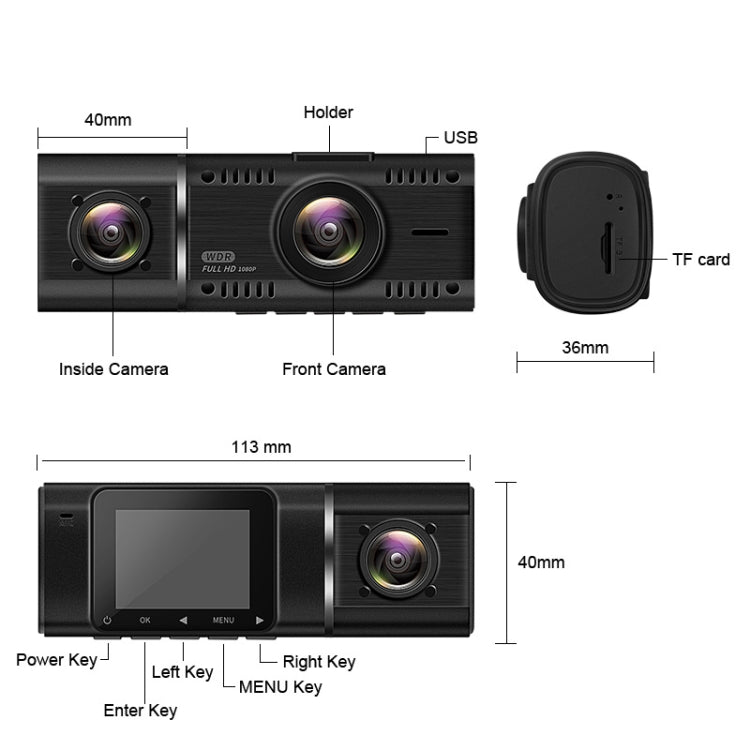 Dual HD Camcorder 1080p+Internal 1080p J02