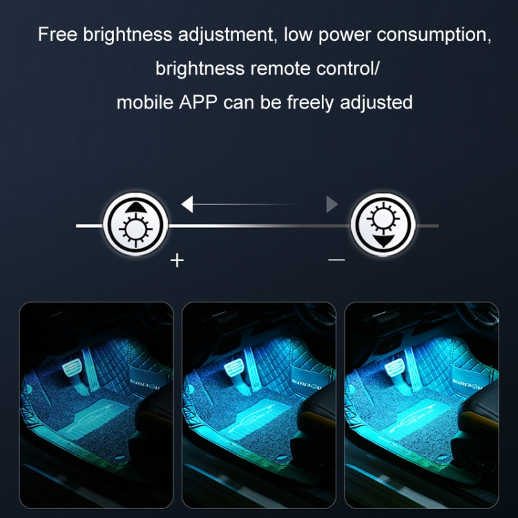 Luz LED Ambiente Con Ritmo Musical Para Coche Con Control Por Voz Y 8 Colores 5V USB