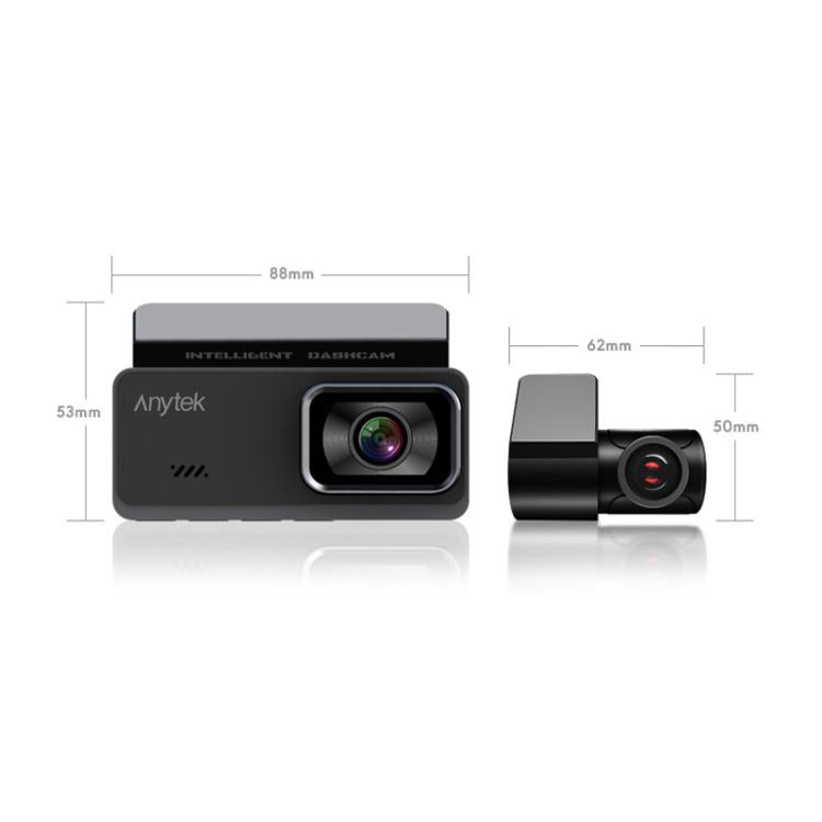 Videocamara Dual De Visión Nocturna Para Automóvil Anytek T1 PRO 3.2 Pulgadas 2K HD