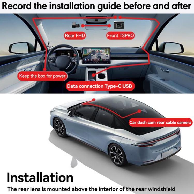Anytek T3 PRO 2-Inch 2K HD Night Vision Car Video Camera