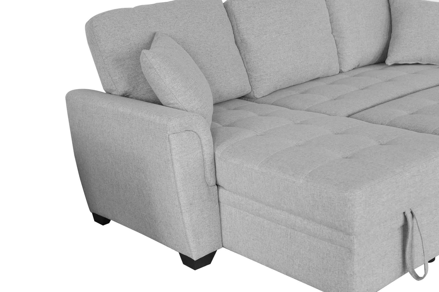 Sofá Cama Con Almacenaje 2049 Cojín Capitonado Y 2 Almohadas - Alex Bazar Mx