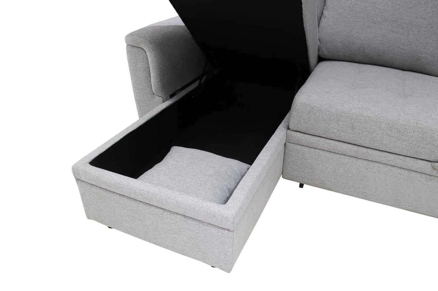 Sofá Cama Con Almacenaje 2049 Cojín Capitonado Y 2 Almohadas - Alex Bazar Mx