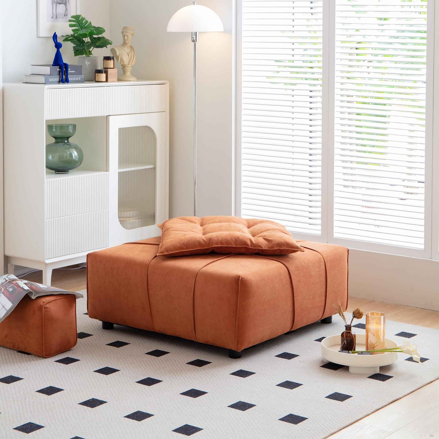 Sofá Modular Seccional Individual Con Respaldo Extraíble - Alex Bazar Mx