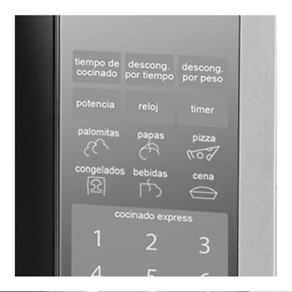 Horno de Microondas Mabe 0.7 Pies Cúbicos Silver