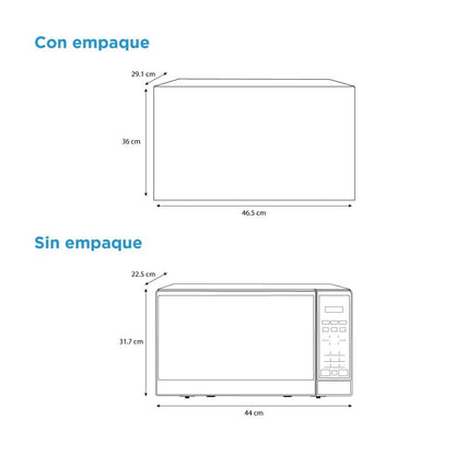 Horno Microondas Midea Negro Capacidad 20 L