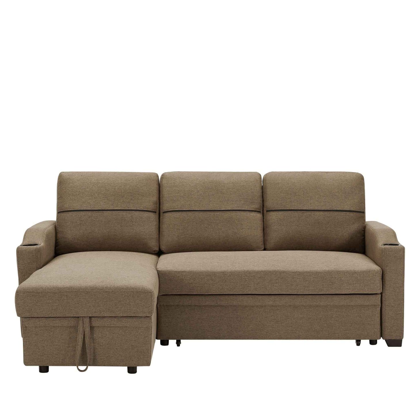 Sofá Cama de Esquina Con Almacenamiento Extraíble Y Chaise Longue - Alex Bazar Mx