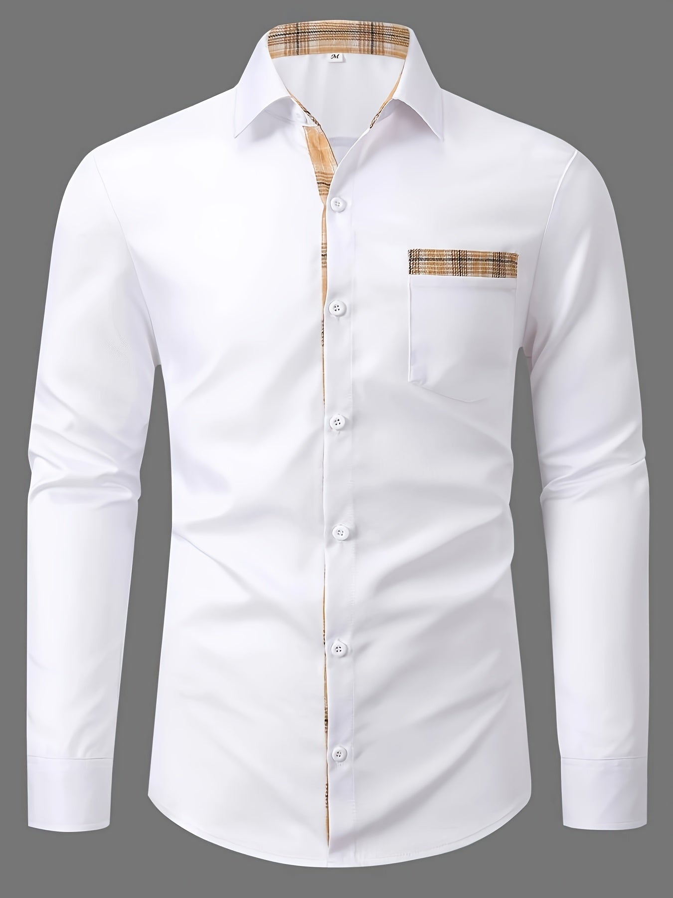 Gold Edge Men's Long Sleeve Shirt