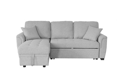 Sofá Cama Con Almacenaje 2049 Cojín Capitonado Y 2 Almohadas - Alex Bazar Mx