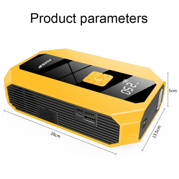 FOXSUR FJS-900 12V Portable Air Pump Multifunctional Emergency Start Power Supply