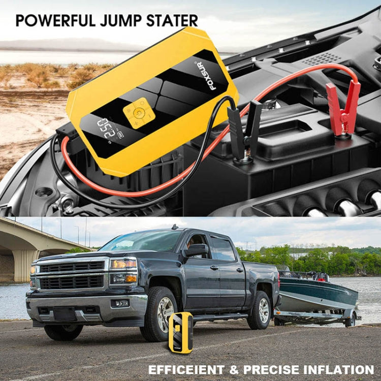 FOXSUR FJS-900 12V Portable Air Pump Multifunctional Emergency Start Power Supply