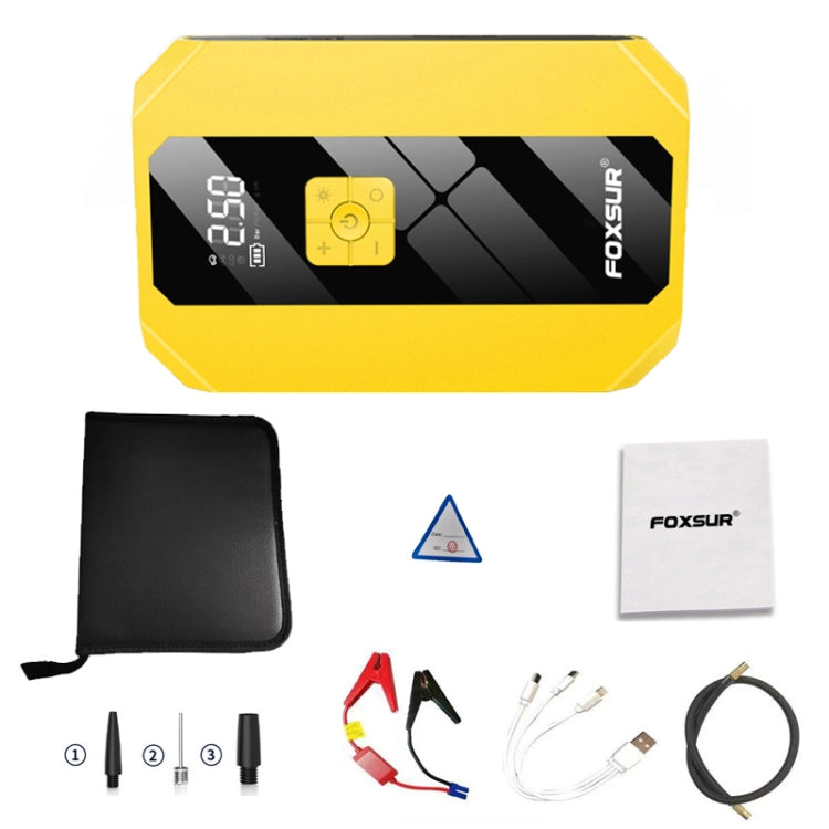 FOXSUR FJS-900 12V Portable Air Pump Multifunctional Emergency Start Power Supply