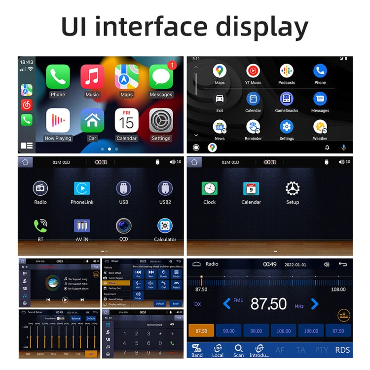 Allwinner Melis F133 5-inch Car MP5 Player with CarPlay/BT/USB/FM