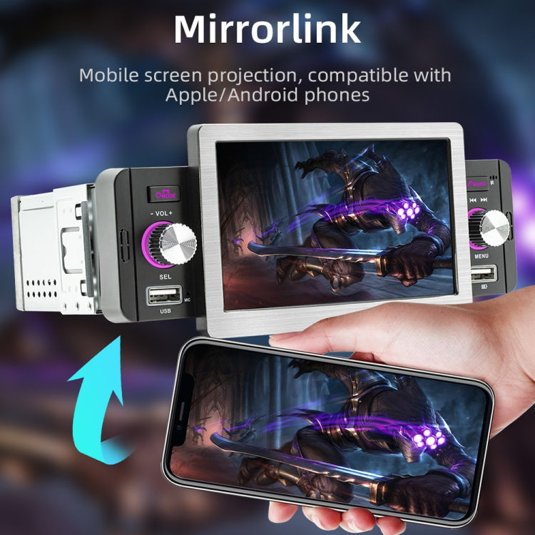 Allwinner Melis F133 5-inch Car MP5 Player with CarPlay/BT/USB/FM