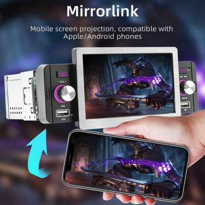 Allwinner Melis F133 5-inch Car MP5 Player with CarPlay/BT/USB/FM