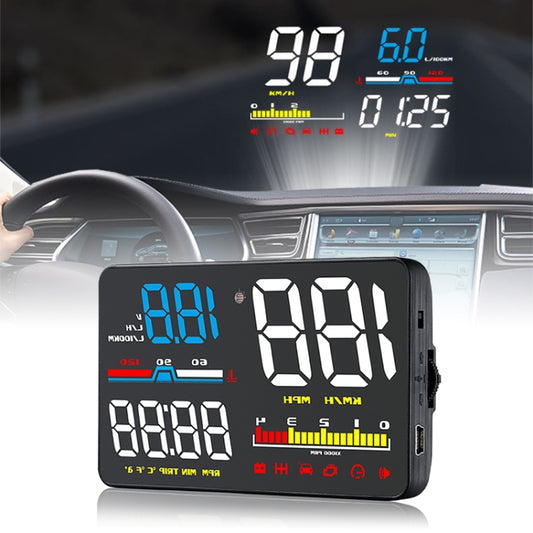 D5000 OBD2 Universal 5-inch Head-up Display Speed ​​and Safety System