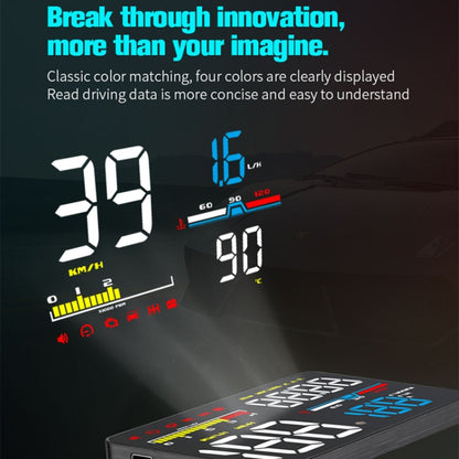 D5000 OBD2 Universal 5-inch Head-up Display Speed ​​and Safety System