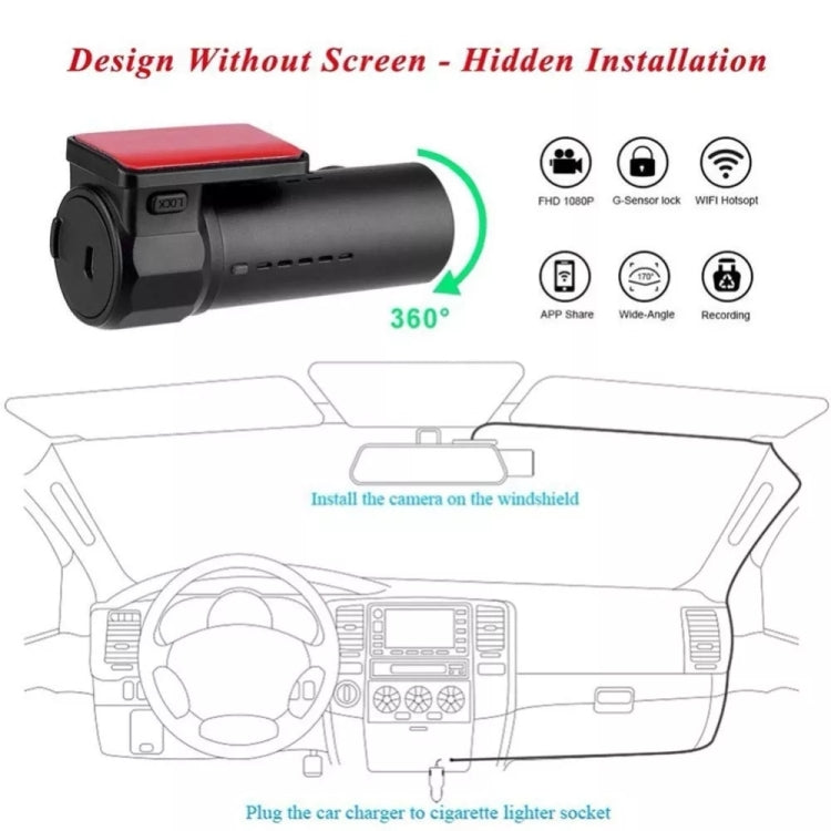 Mini Car Camera WiFi Monitor Full HD 