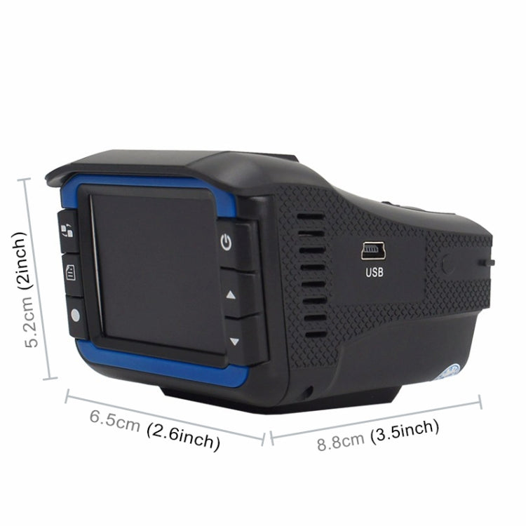 Cámara De Vídeo HD 720P 2.4 Pulgadas DVR + Detector De Radar Visión Nocturna