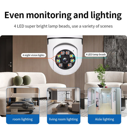 A6 2MP HD WiFi Bulb Camera with Motion Sensor and Night Vision