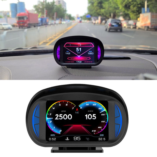 Universal HUD Head-up Display P2 3 Inch Multifunction HD OBD LCD Speed ​​Meter GPS Instrument
