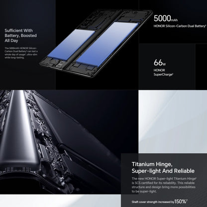 Honor Magic V2 Ultimate 5G, 7,92 pulgadas + 6,43 pulgadas MagicOS 7.2 Snapdragon 8 Gen2 Octa Core hasta 3,36 GHz, Red: 5G, OTG, no es compatible con Google Play, 16GB+1TB - Alex Bazar Mx