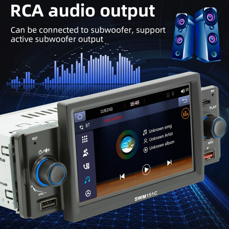 5 Inch Portable Universal Car MP5 Player with CarPlay/Android Auto 