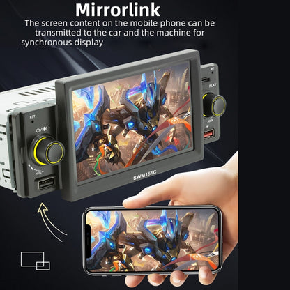 5 Inch Portable Universal Car MP5 Player with CarPlay/Android Auto 
