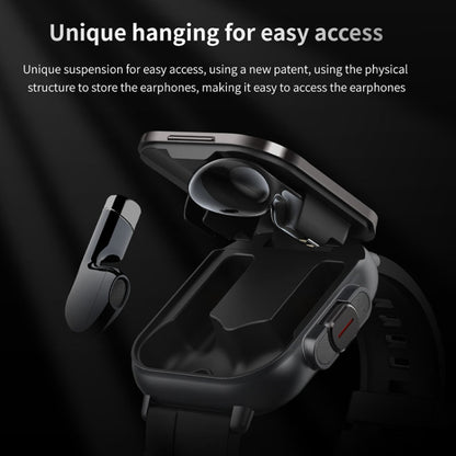 Reloj Inteligente Banda de Acero D8 Pantalla 2.01 Pulgadas 2 en 1 Con uriculares Bluetooth