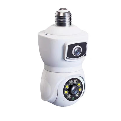 Cámara De Bombilla Inteligente nteligente Sensor De movimiento De Doble Lente DP41