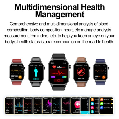 Smart Watch Bluetooth Call/ECG 2.04 Inch AMOLED Screen ET580