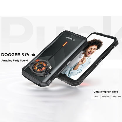 DOOGEE S PUNK Teléfono robusto, 6,58 pulgadas Android 14 Spreadtrum T606 Octa Core, Red: 4G, OTG, NFC, 6GB+256GB