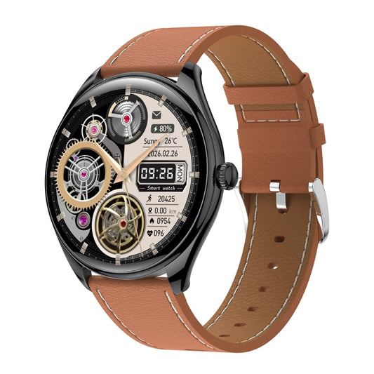 Ultra-thin Smart Watch 1.43 Inch AMOLED HD Screen Leather Strap MT55