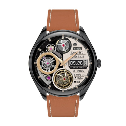 Ultra-thin Smart Watch 1.43 Inch AMOLED HD Screen Leather Strap MT55