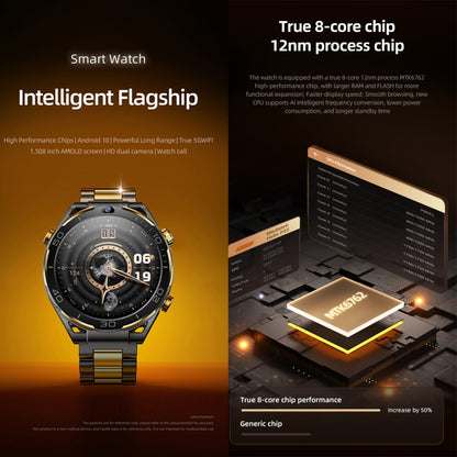 Zeblaze Ares Smart Watch 1.5 Inch 4G LTE Android 10 6 GB + 128 GB