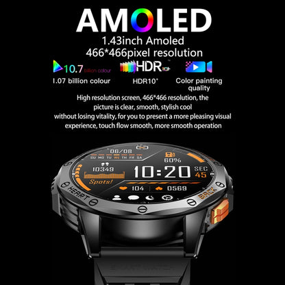 LEMFO K67 Smart Watch with GPS, 1.43-inch AMOLED Display